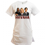 Подовжена футболка Nirvana (color)