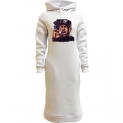Женская толстовка-платье с курящим Ice Cube