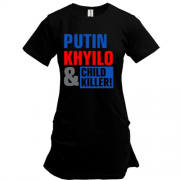 Подовжена футболка Putin - kh*lo and child killer (2)