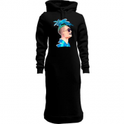 Женская толстовка-платье Morgenstern with blue dreadlocks
