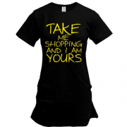 Подовжена футболка Take me shopping
