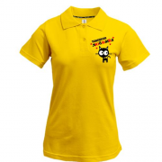 Жіноча футболка-поло з написом "Пашина любимка"