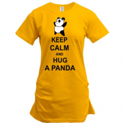 Подовжена футболка hug panda