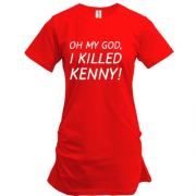 Подовжена футболка Oh my god, i killed Kenny
