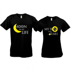 Парные футболки Луна моей жизни