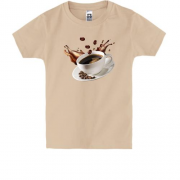 Детская футболка с чашкой кофе