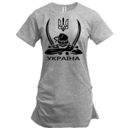 Подовжена футболка Україна (козак з шаблями)
