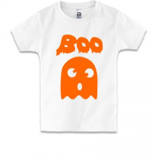 Детская футболка с милым привидением "BOO" Halloween