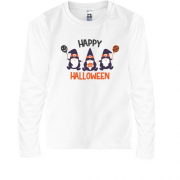 Детская футболка с длинным рукавом с гномами "Happy Halloween"