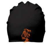 Хлопковая шапка с силуэтом тигра