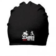 Хлопковая шапка Zombies hate fast food