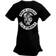 Подовжена футболка Sons of Anarchy California