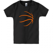 Дитяча футболка зі стилізованим баскетбольним м'ячем
