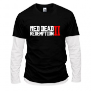 Комбинированный лонгслив Red Dead Redemption 2 (лого)