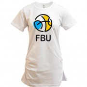 Подовжена футболка з лого федерації баскетболу України
