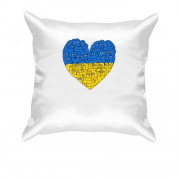 Подушка Украинское общество - сердце
