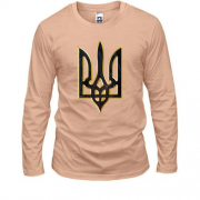Лонгслів з гербом України стилізованим під кору