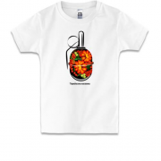 Детская футболка граната с росписью - українська писанка