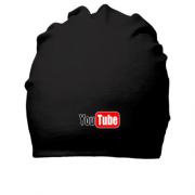 Бавовняна шапка з логотипом You tube (без градієнта)