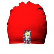 Бавовняна шапка з Борисом Джонсоном на британському прапорі