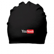 Хлопковая шапка с надписью "You Noob"