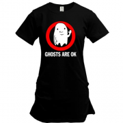 Подовжена футболка ghosts are ok