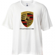 Футболка Oversize Porsche (Gold)
