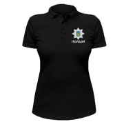 Женская футболка-поло с лого национальной полиции (2)