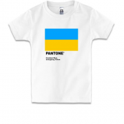 Детская футболка PANTONE Freedom blue, energizing yellow