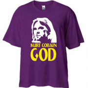 Футболка Oversize Kurt Cobain is god
