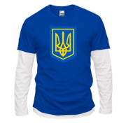 Комбінований лонгслів з гербом України (2) АРТ