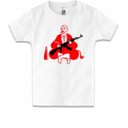 Детская футболка Козак с автоматом (силуэт)
