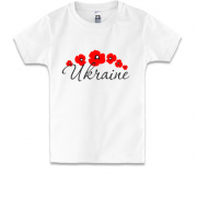 Детская футболка Ukraine с маками