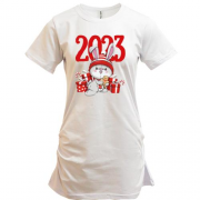 Подовжена футболка Зайчик у подарунках 2023