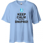 Футболка Oversize Keep calm and love Dnipro