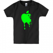 Детская футболка с кислотным Apple