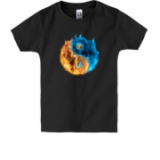Дитяча футболка Вогненний Інь-Янь