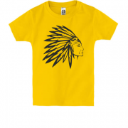 Детская футболка  с индейцем