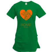 Подовжена футболка з серцем "Home Крим"