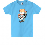 Дитяча футболка з веселим черепом "CHILL"