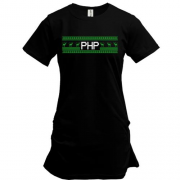 Подовжена футболка "PHP та олені"