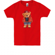 Детская футболка со стильным медвеженком