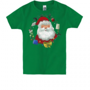 Детская футболка с рождественским Cанта Клаусом
