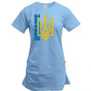 Подовжена футболка з тризубом "Ukraine"