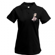 Жіноча футболка-поло "Маленька балерина"