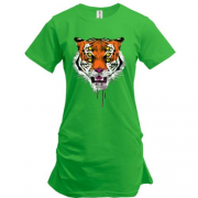 Подовжена футболка з шестиоким тигром