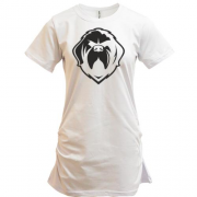 Подовжена футболка із силуетом пса