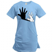 Подовжена футболка "Тінь кролика"