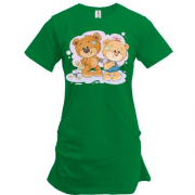 Подовжена футболка "Плюшеві ведмедики"