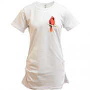 Подовжена футболка "Червоний кардинал"